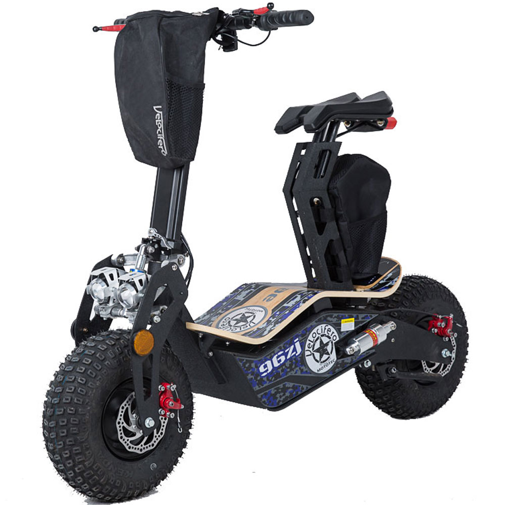 Moto Tec Mad 1600W 48V Electric Scooter Stand On Ride On VELOCIFERO